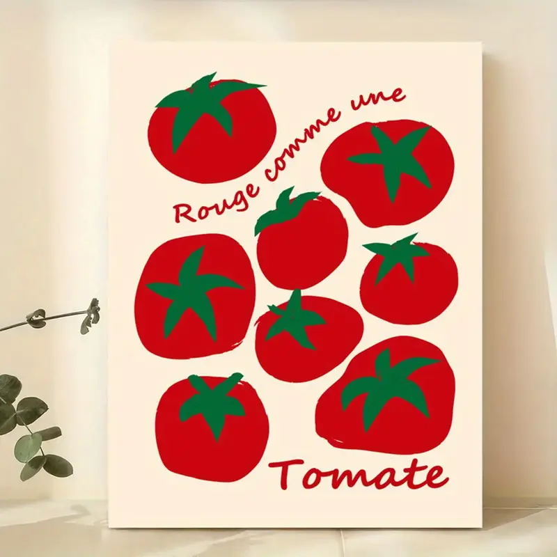 Photography Art - Modern Colorful Red Tomatoes Wall Art