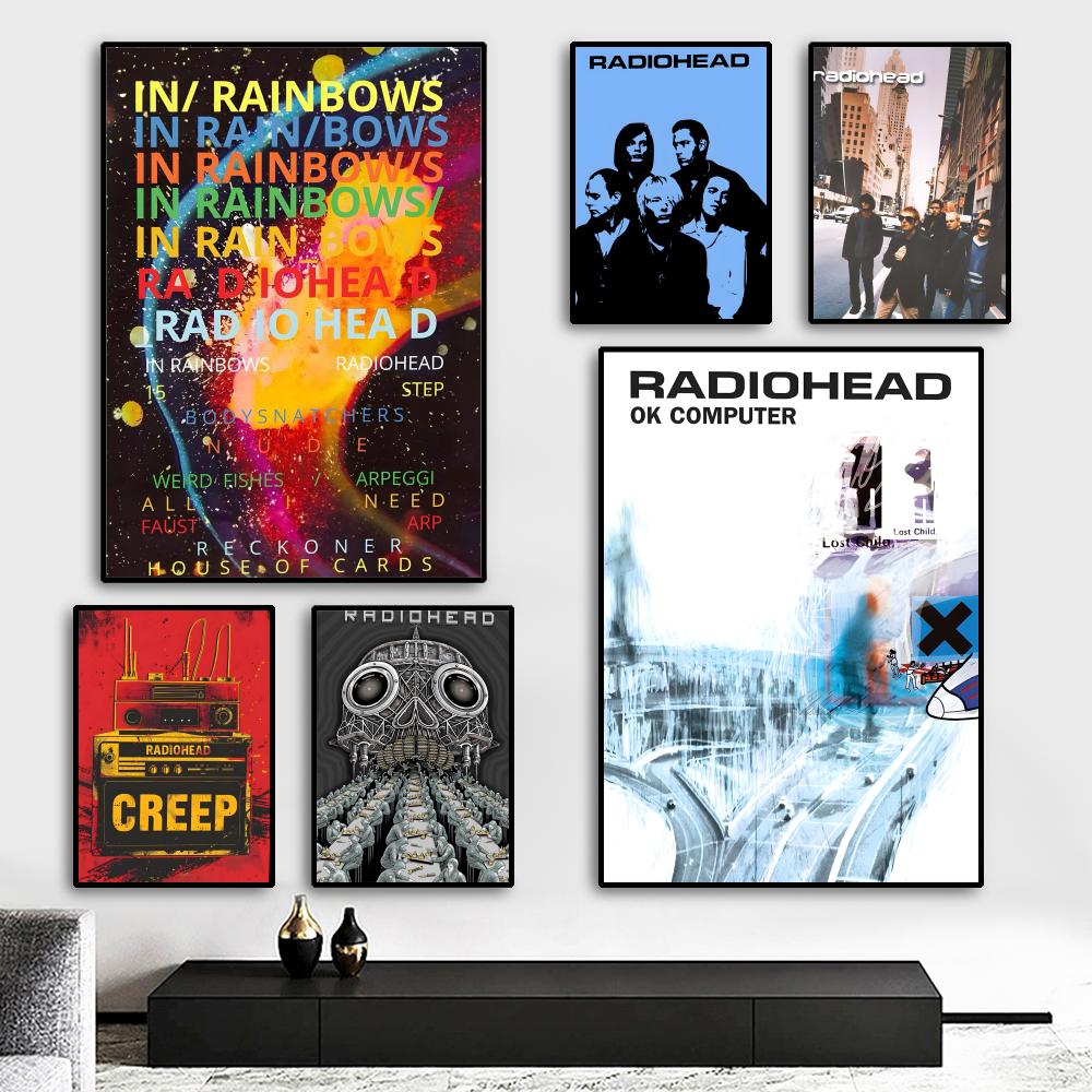 Photography Art - R-Radiohead Band Rainbow Painting Calligraphy HD