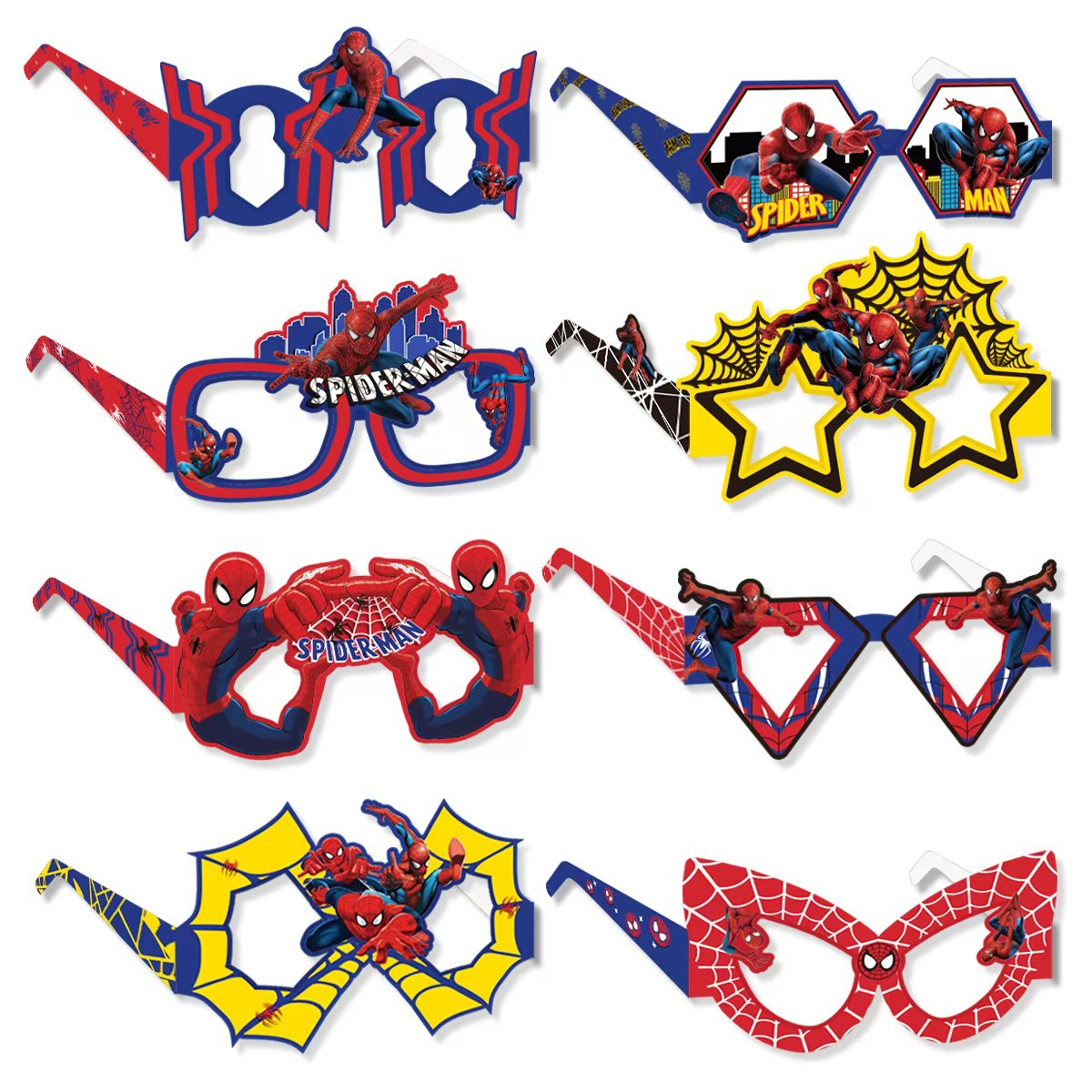 Photography Paper - 8PCS Spider-Man Paper Eco-Friendly Glasses Cosplay