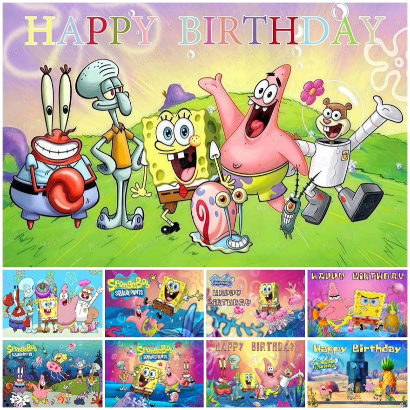 Photography Sport - SpongeBob Theme Backdrop Cartoon Underwater Adventure