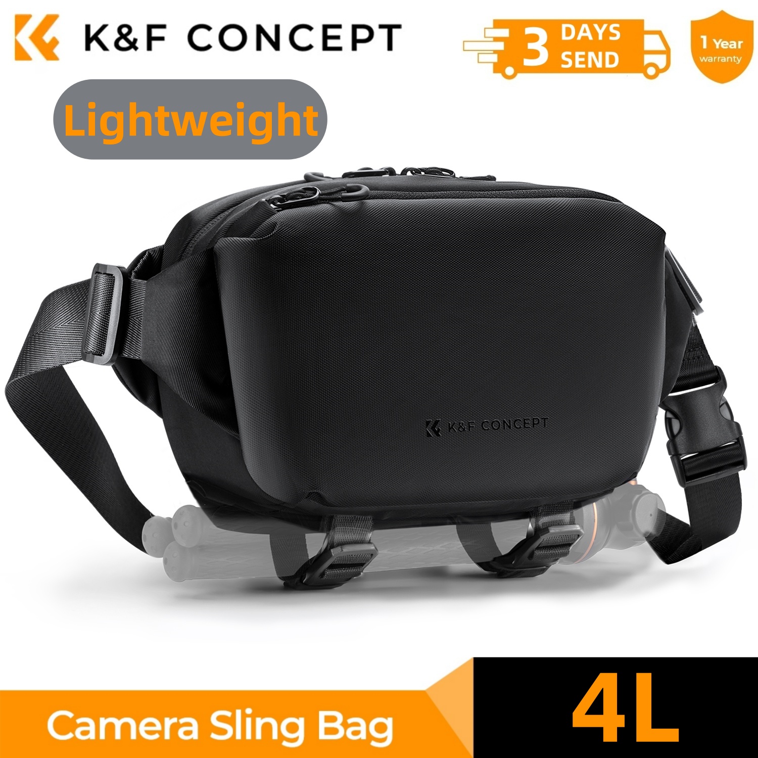 Photography Camera - K&F CONCEPT 4L Camera Sling Bag