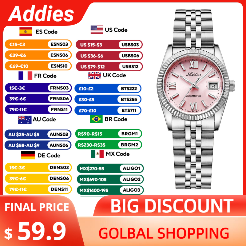 Intervalometer Timer - Addies Luxury Woman Watch Sapphire Crystal