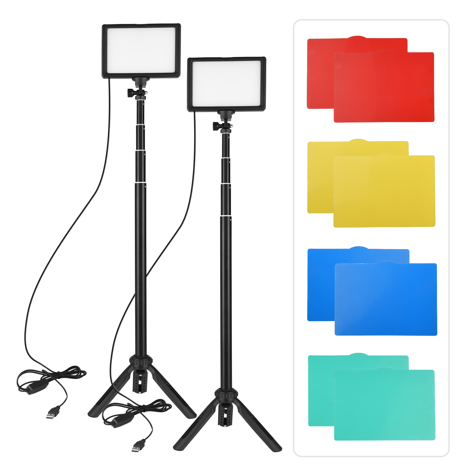 Photography Bulb - Andoer 2pcs LED Video Light Kit