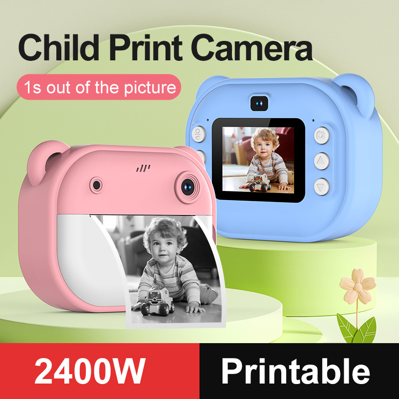 Photography And Videography - Children Thermal Print Camera Toy Wireless