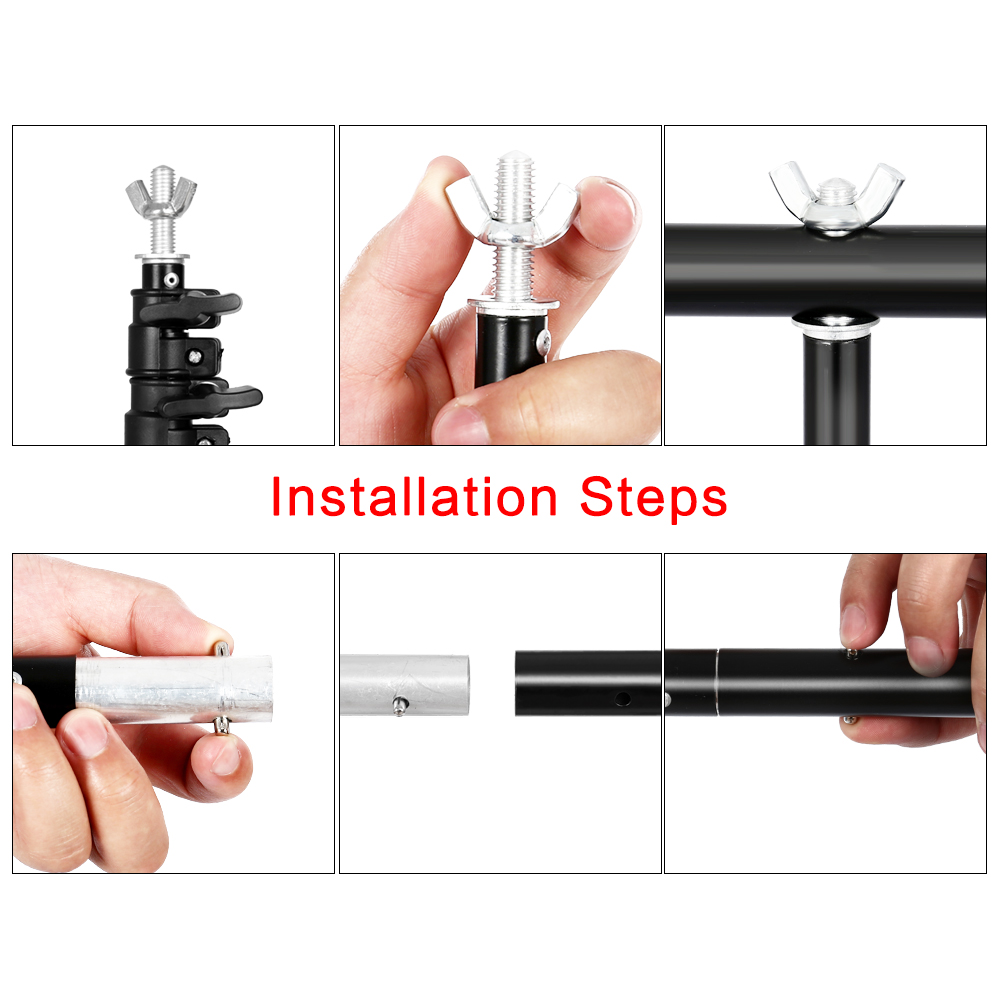 Photography T-shape Background - đánh giá và giá Backdrop Stand Kit