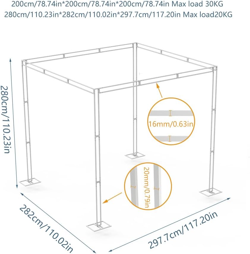 Heavy Wedding Backdrop Stand K - đánh giá và giá Backdrop Stand Kit