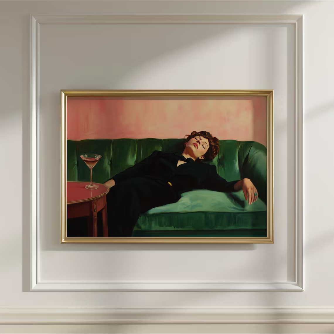 Woman on Couch with Martini |  - đánh giá và giá Photography Art