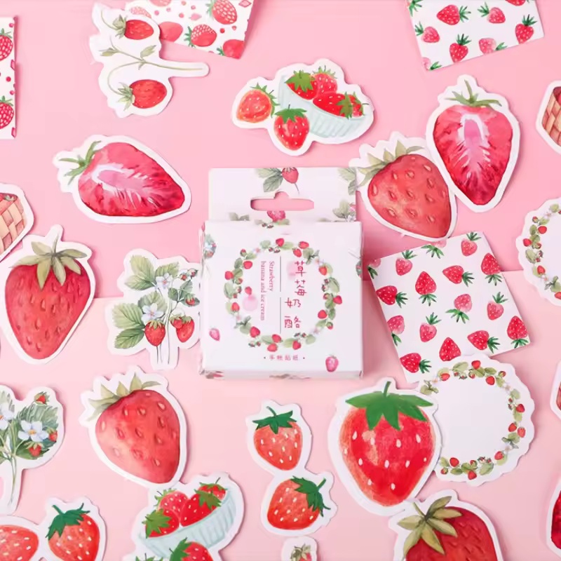 45Pcs Fruit Strawberry Box Sti - đánh giá và giá Photography Magazine