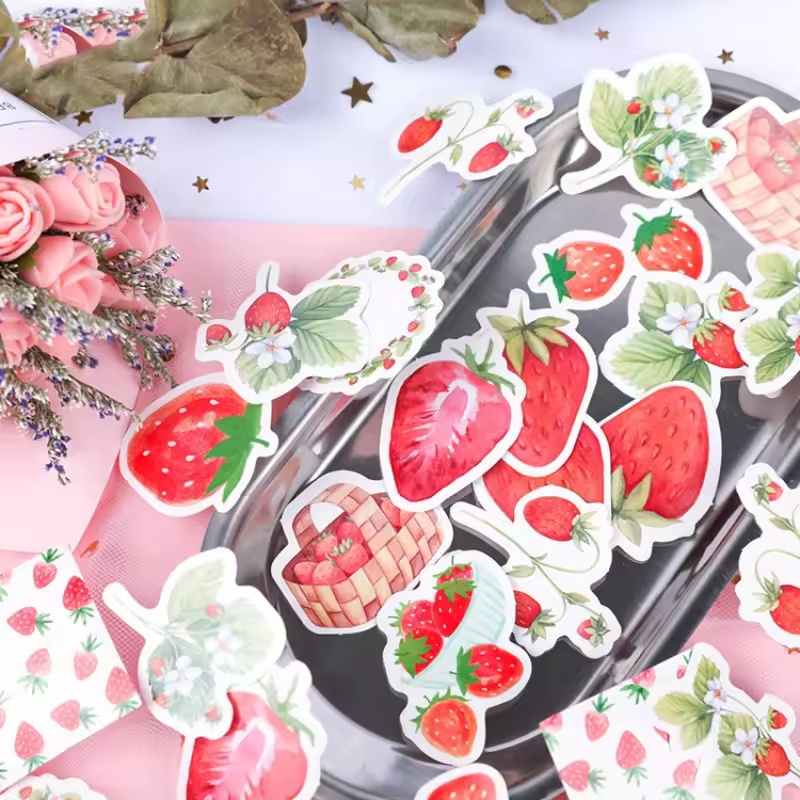 45Pcs Fruit Strawberry Box Sti - đánh giá và giá Photography Magazine