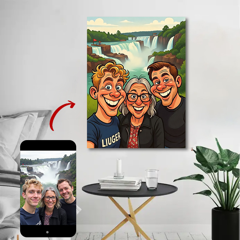 Custom Family Cartoon Poster F - đánh giá và giá Photography Poster
