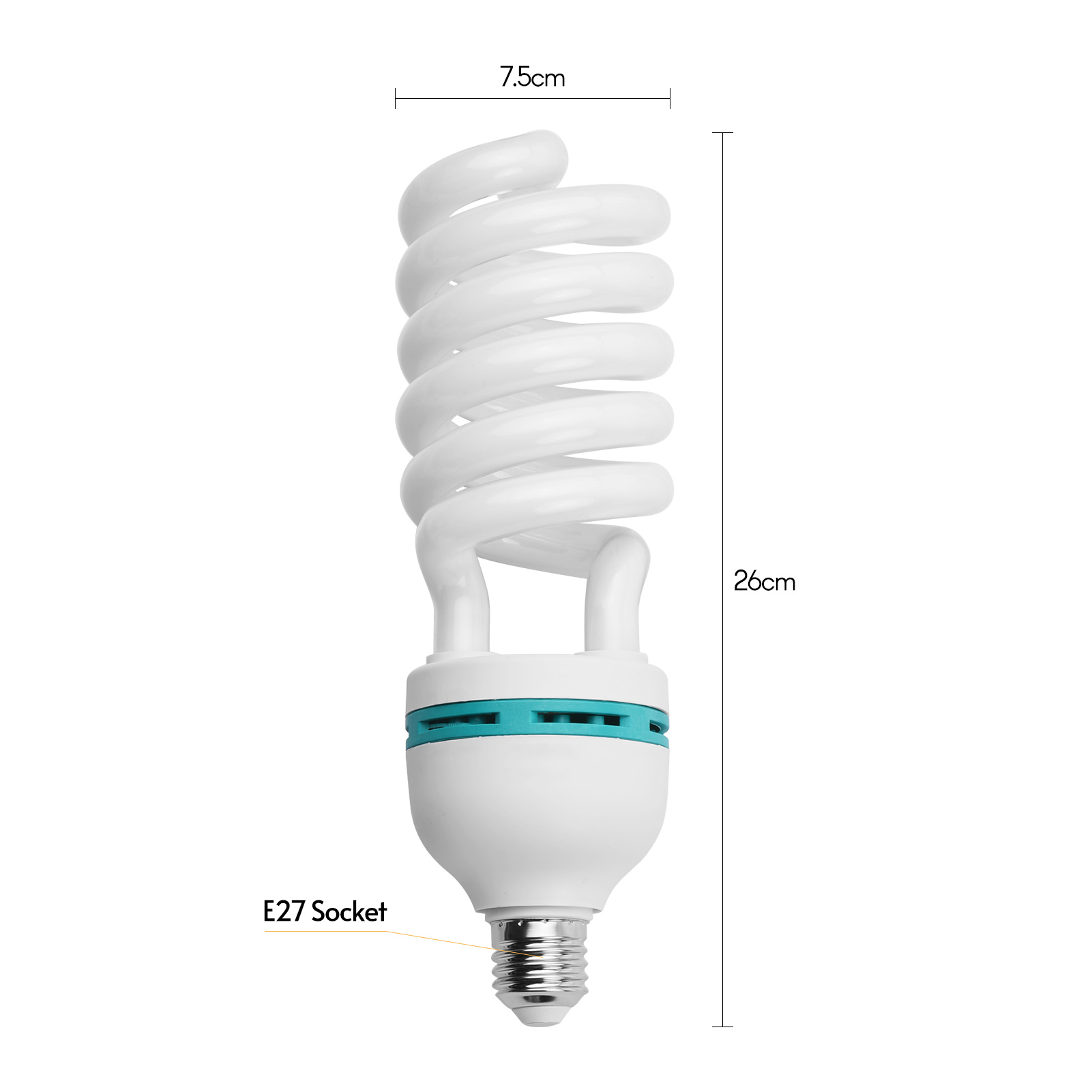 Andoer E27 135W Spiral Fluores - đánh giá và giá Photography Bulb