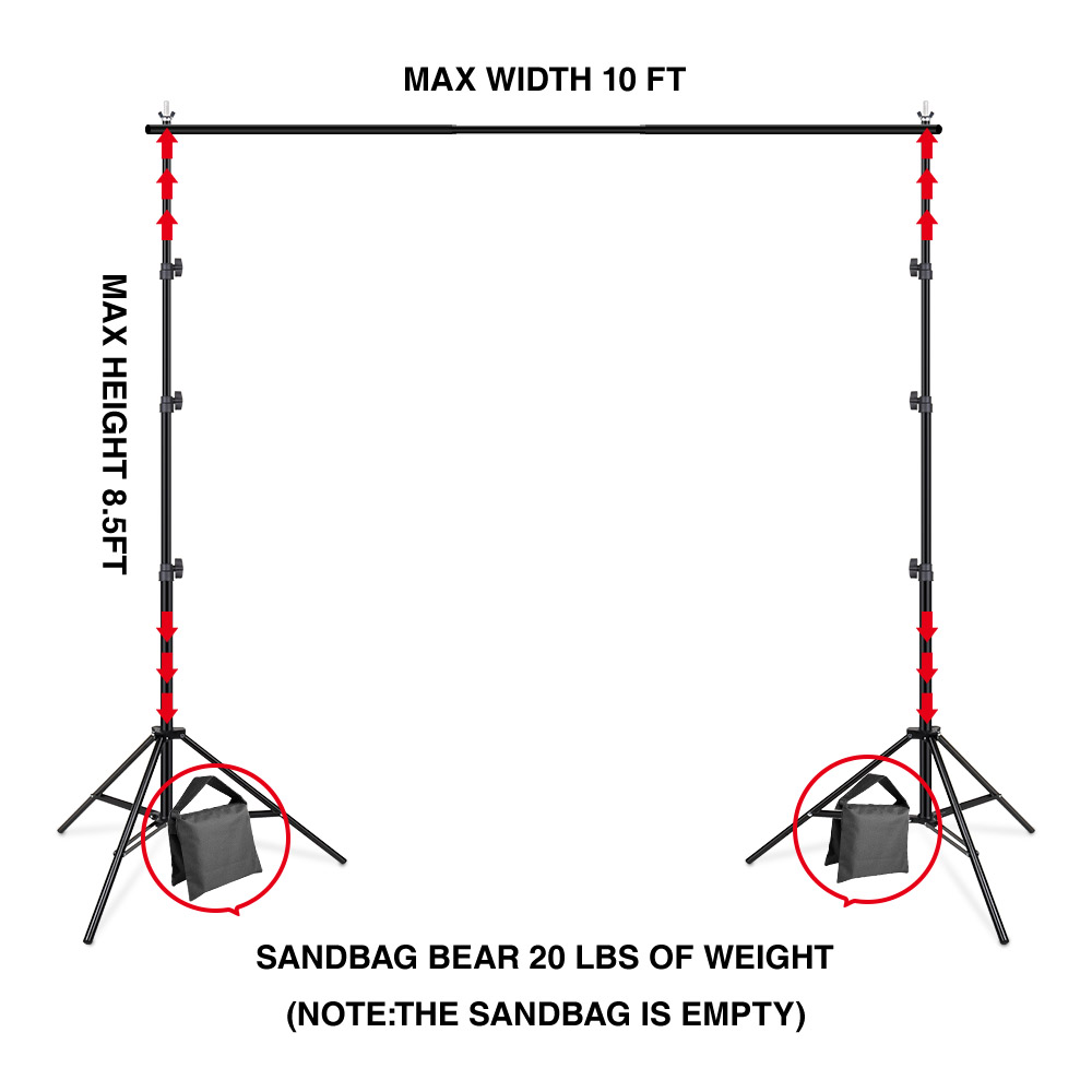 Backdrop Stand Video Photo Vid - đánh giá và giá Backdrop Stand Kit