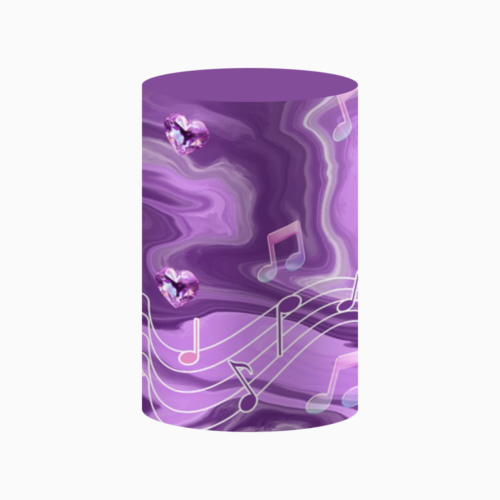 Purple Kpop Music Note Cylinde - đánh giá và giá Backdrop Stand Kit