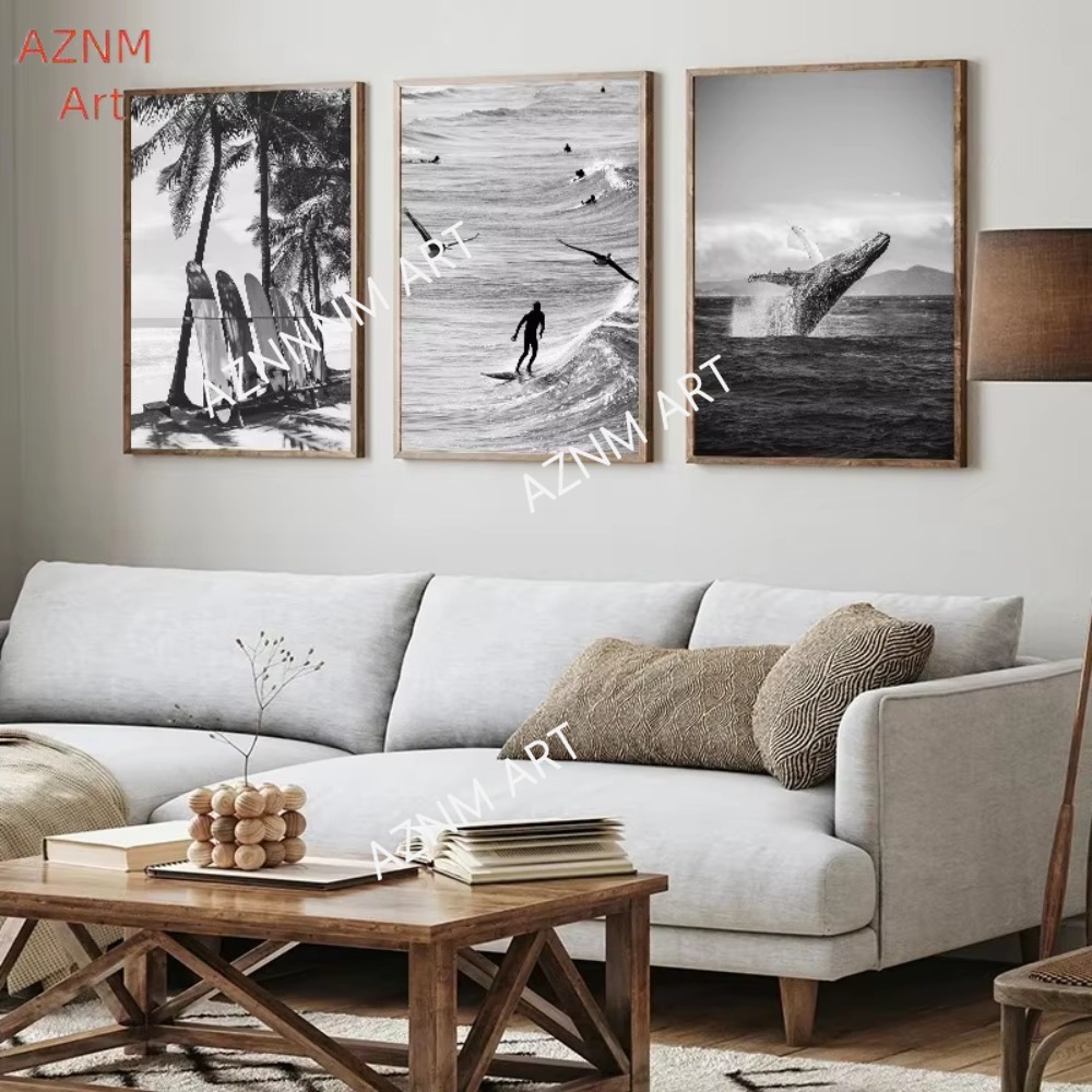 1PC ，Fine Surfing Black and Wh - đánh giá và giá Photography Poster