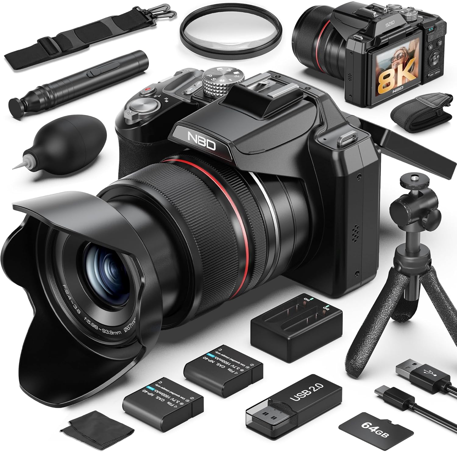 Professional 8K 64MP Photograp - đánh giá và giá Photography Camera