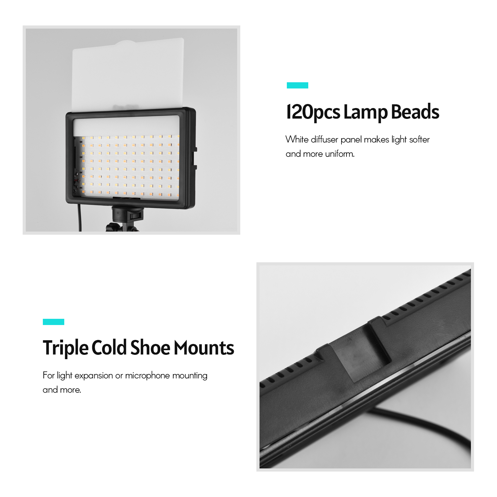 Andoer 2pcs LED Video Light Ki - đánh giá và giá Photography Bulb