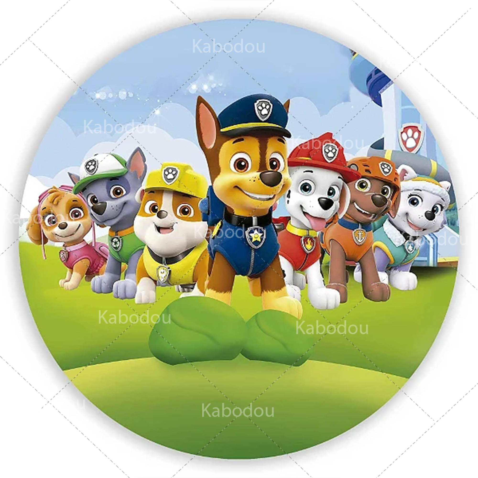 Paws Patrols Round Backdrop Do - đánh giá và giá Photography Sport
